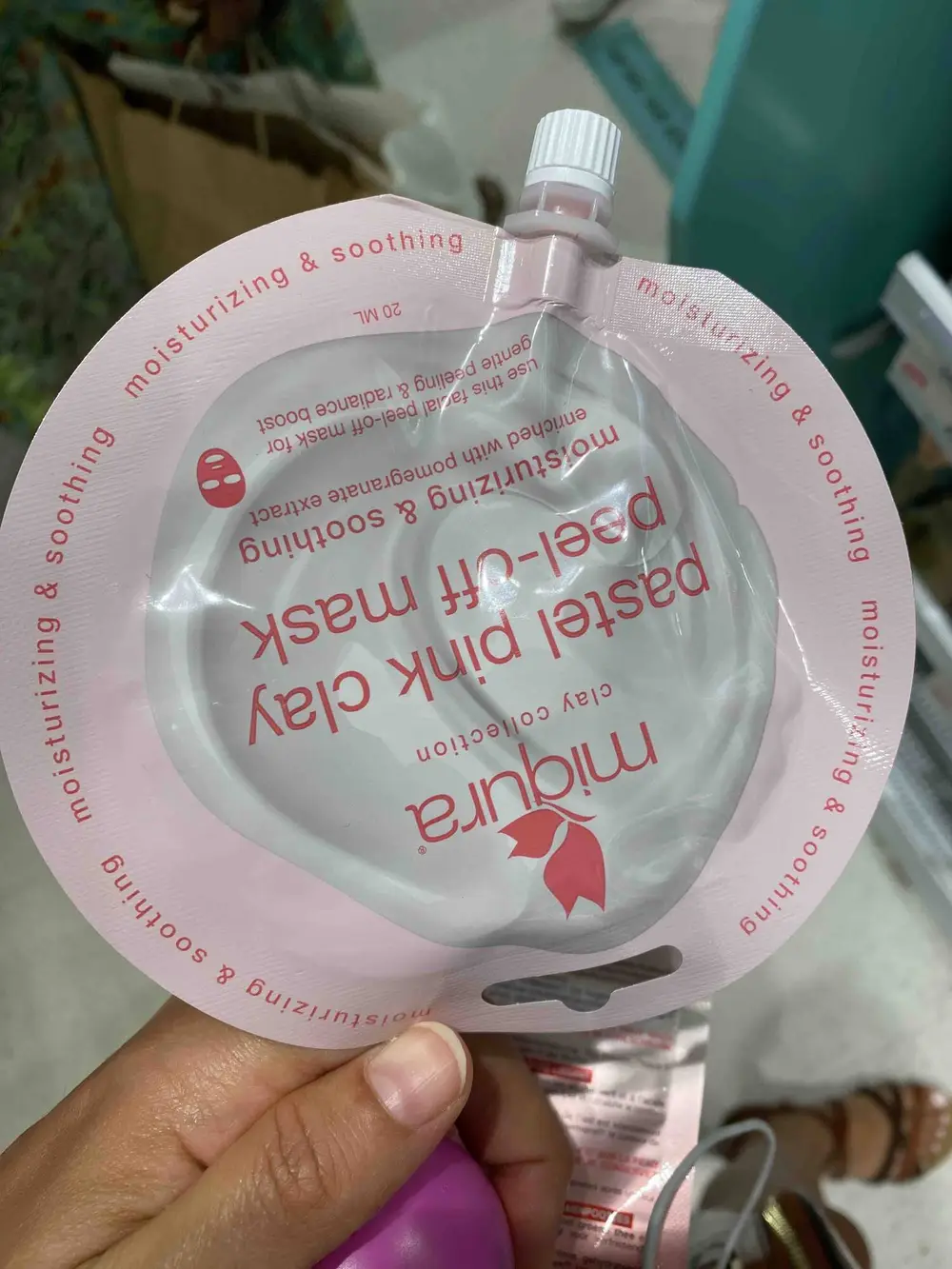 MIQURA - Pastel pink clay - Peel-off Mask