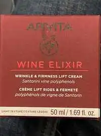 APIVITA - Wine elixir - Crème lift rides et fermeté