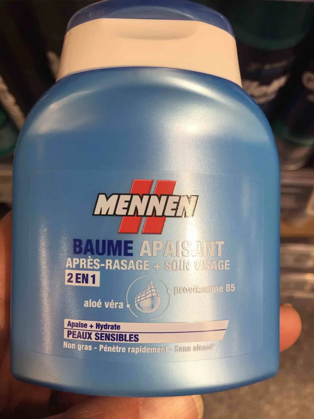 MENNEN - Baume apaisant après-rasage + soin visage 2 en 1