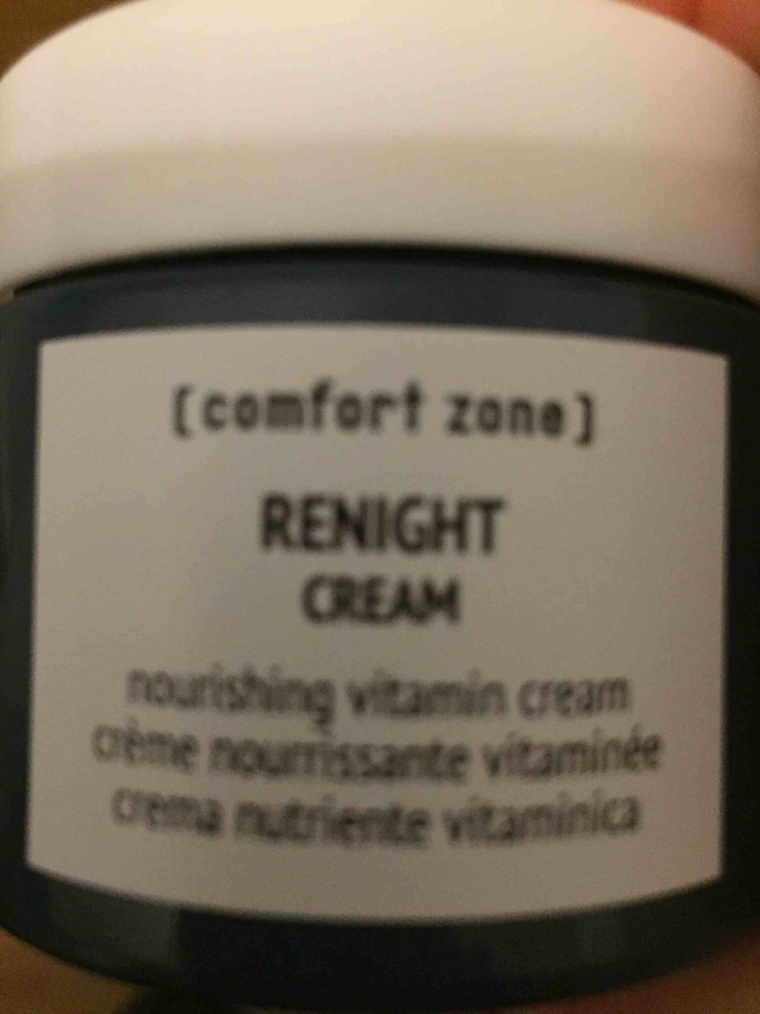 COMFORT ZONE - Renight cream - Crème nourrissante vitaminée