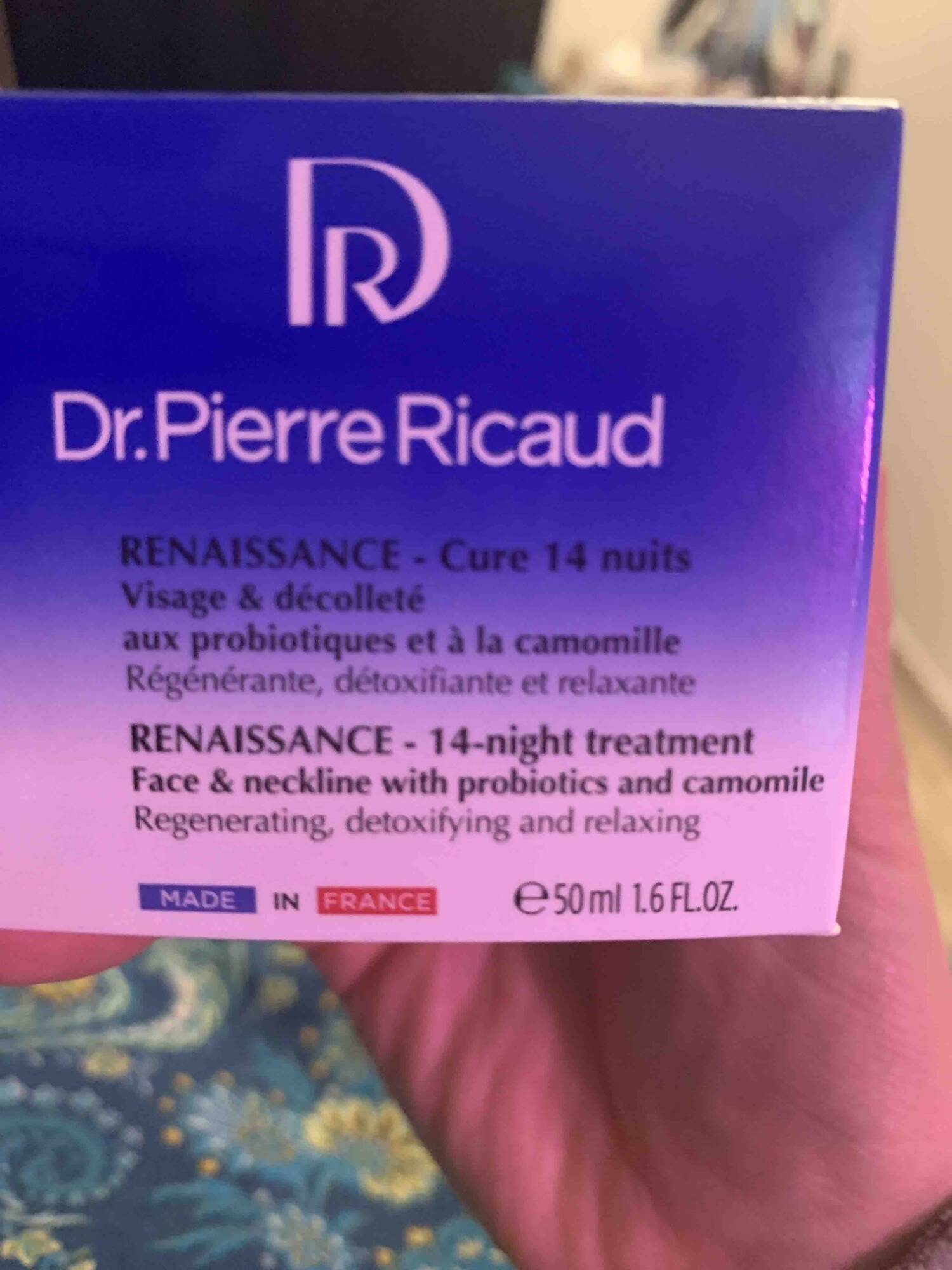 DR PIERRE RICAUD - Renaissance - Cure 14 nuits visage et décolleté
