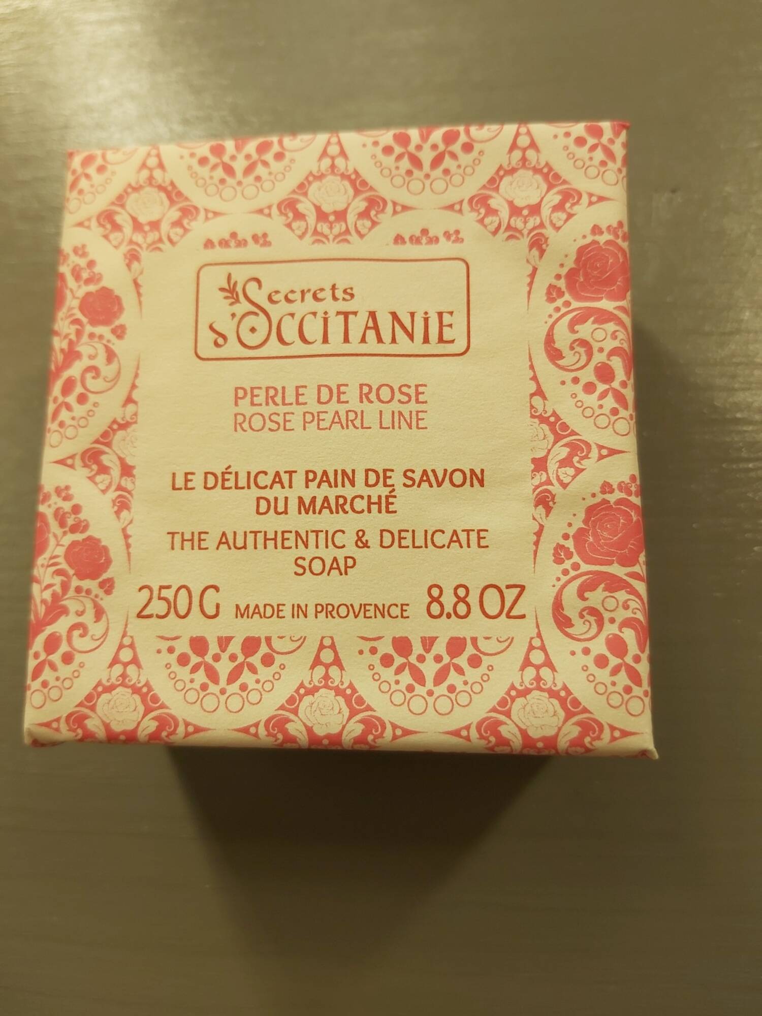 SECRET D OCCITANIE - Perle de rose - Le délicat pain de savon du marché