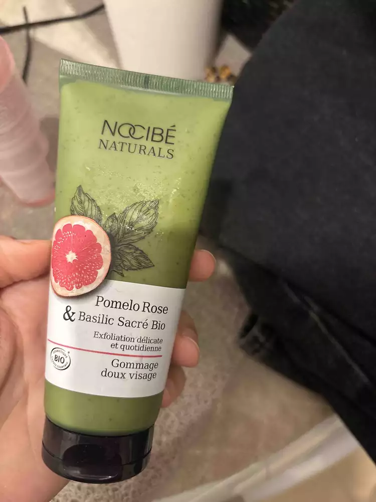 NOCIBÉ - Pomelo rose & basilic sacré bio - Gommage doux visage