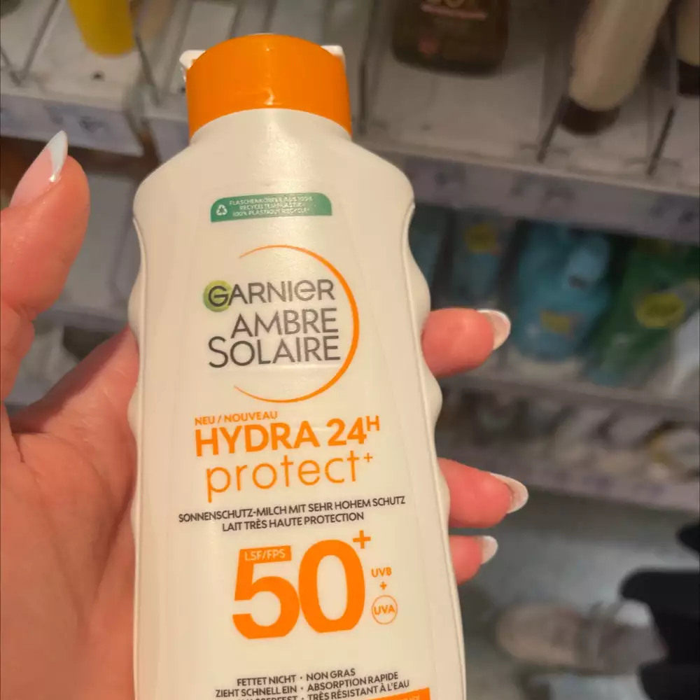 GARNIER - Ambre solaire hydra 24h protect - Lait solaire spf50+