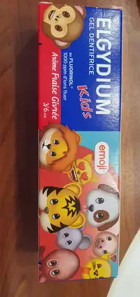 ELGYDIUM - Emoji - Gel dentifrice kids arôme fraise givrée