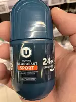 BY U - Sport - Déodorant homme efficacité 24H