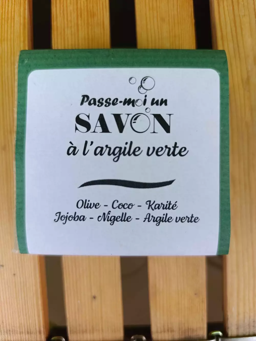 PASSE MOI UN SAVON - Savon à l'argile verte 