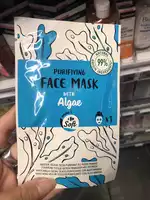 CARREFOUR SOFT - Masque visage tissu purifiant à l'algue marine