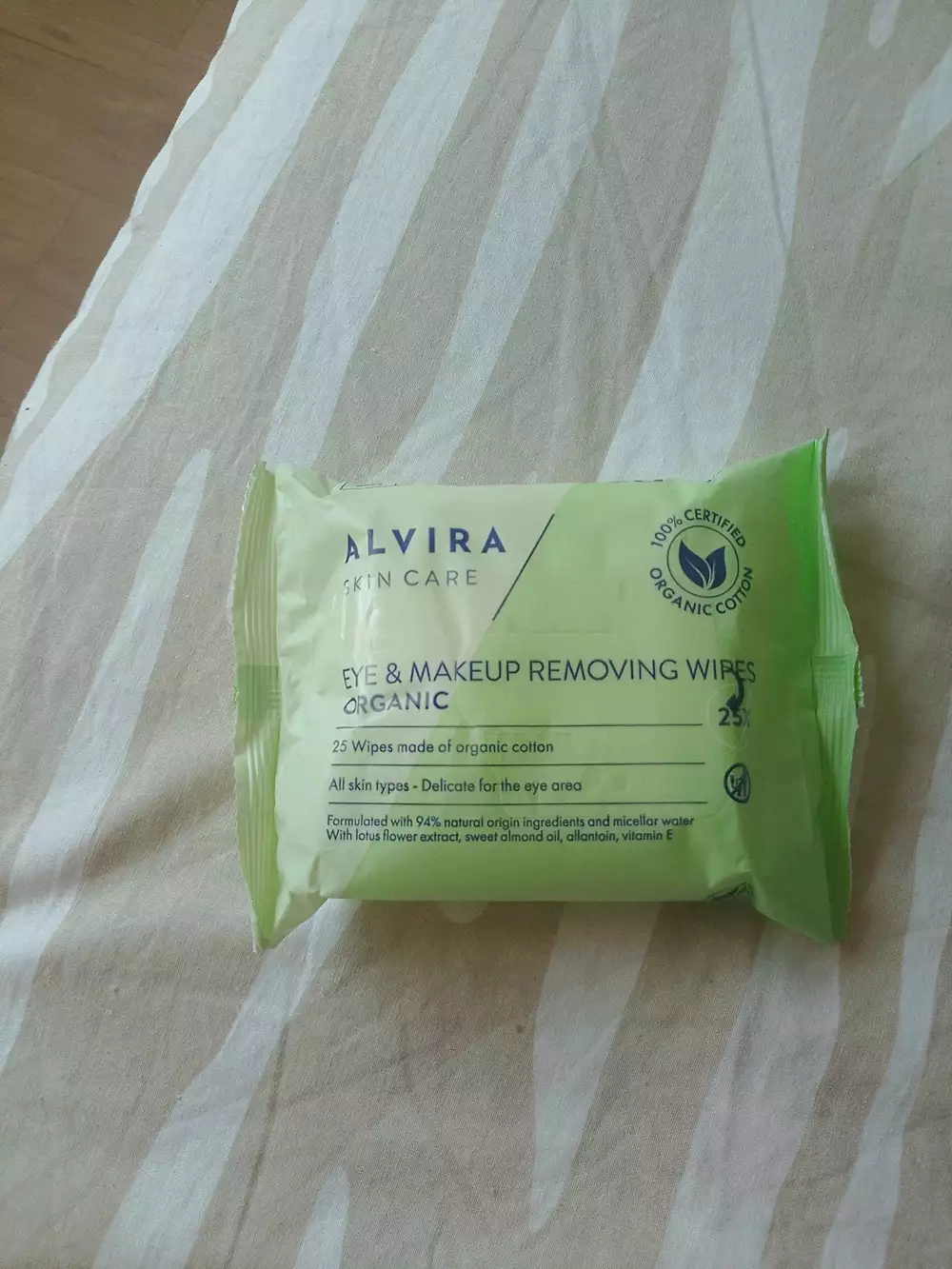 ALVIRA - Eye & makeup removing wipes organic