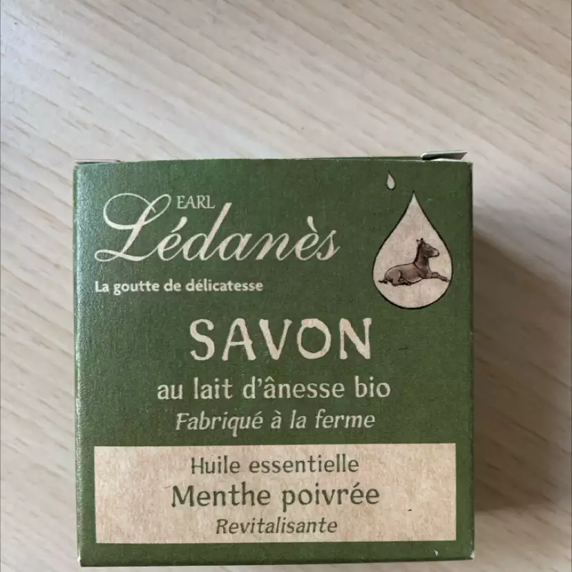LÉDANÈS - Savon au lait d'ânesse bio menthe poivrée