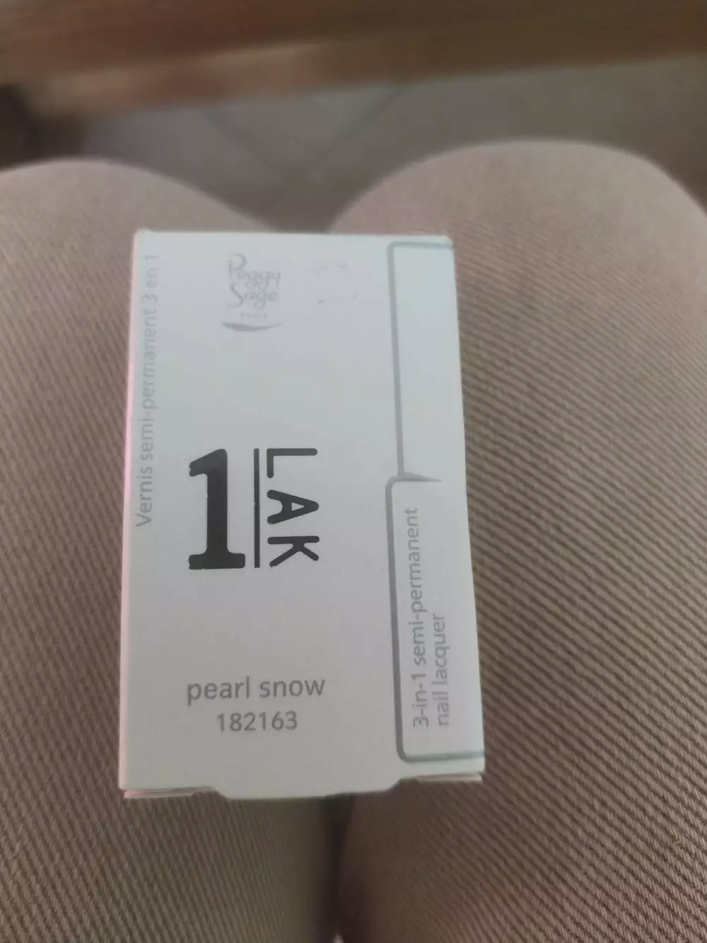 PEGGY SAGE - 1 Lak - Vernis semi-permanent 3 en 1 pearl snow 182163