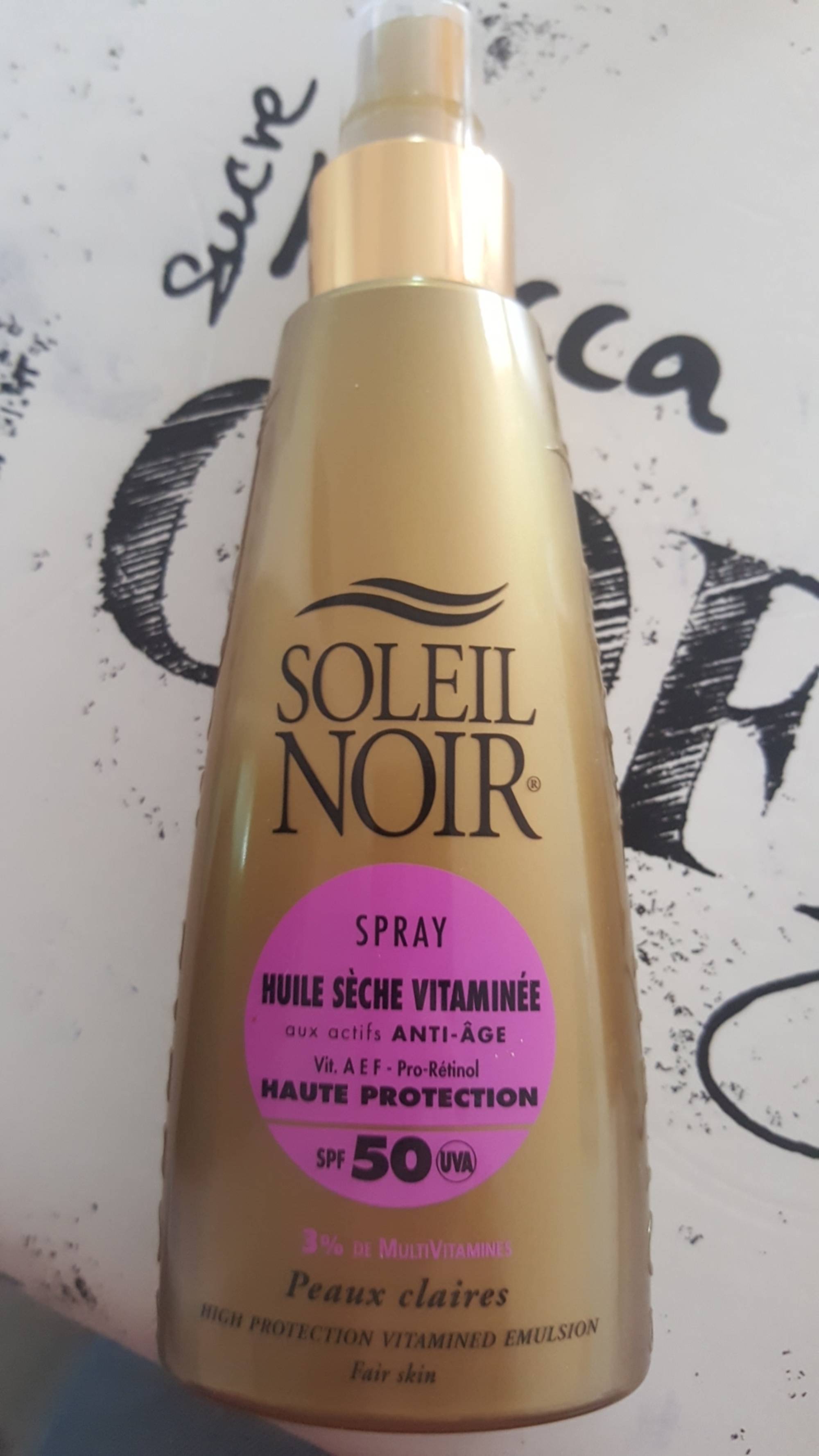 SOLEIL NOIR - Spray - Huile sèche vitaminée