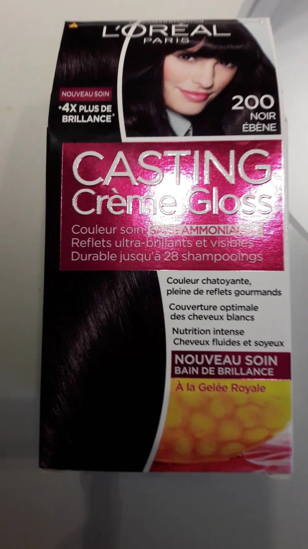 L'ORÉAL - Casting crème gloss - Couleur soin 200 noir ébène