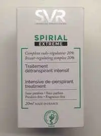 SVR - Spirial extrême - Traitement détranspirant intensif