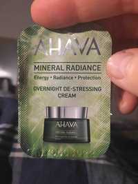 AHAVA - Mineral Radiance - Overnight de-stressing cream