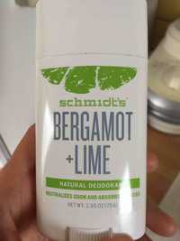 SCHMIDT'S - Bergamot + lime - Natural déodorant