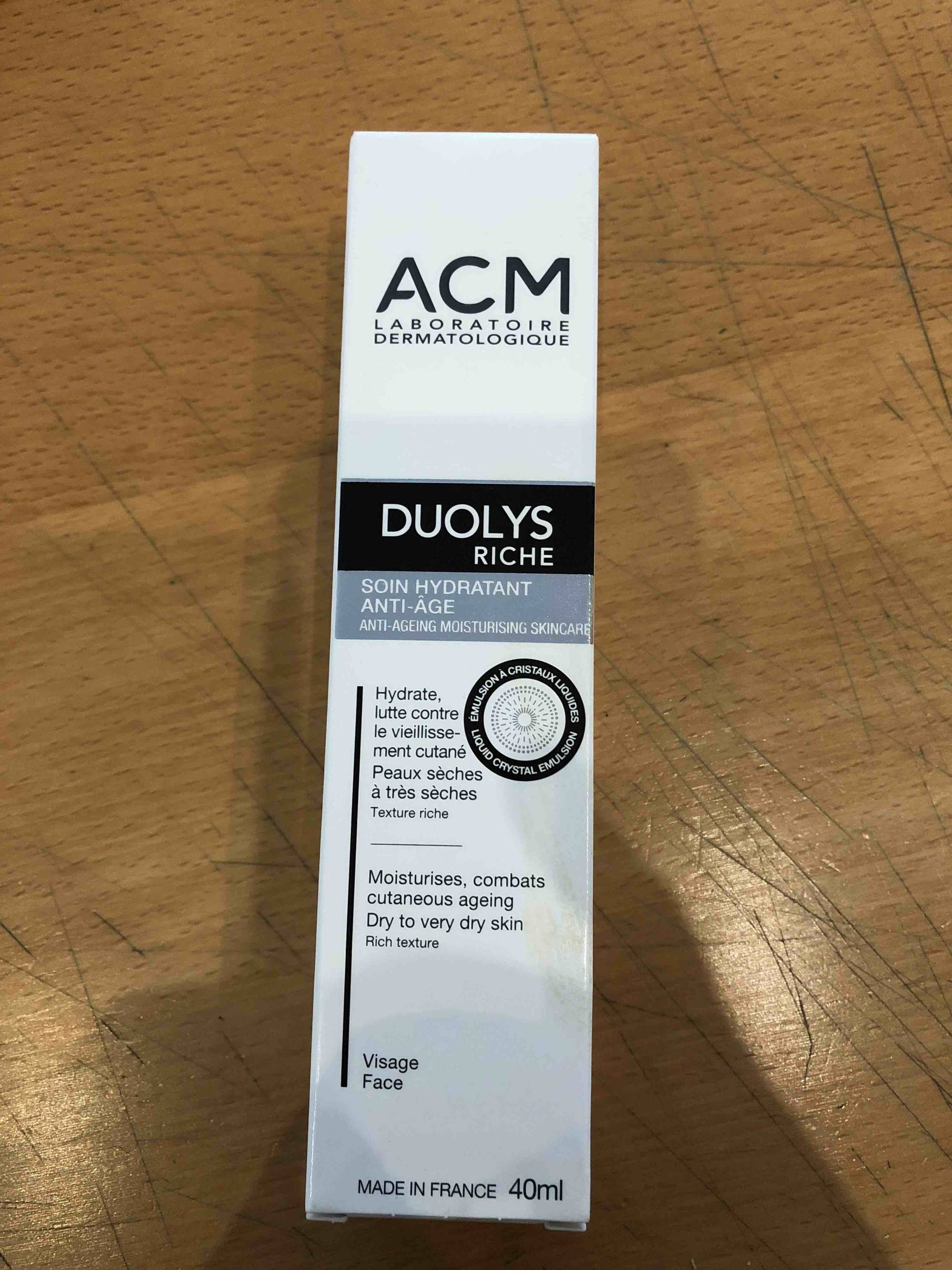 ACM - Duolys riche - Soin hydratant anti-âge