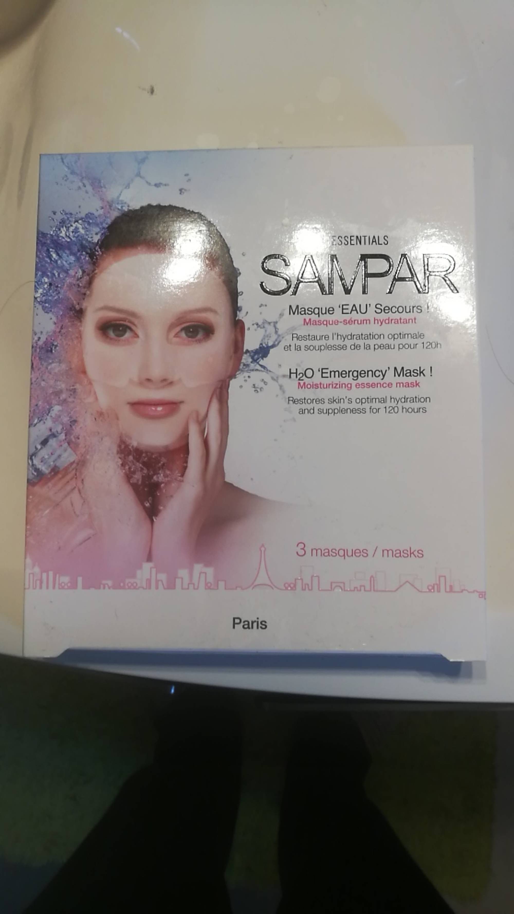 SAMPAR - Masque Eau Secours - Masque-sérum hydratant