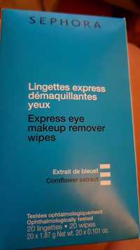 SEPHORA - Lingettes express démaquillantes yeux