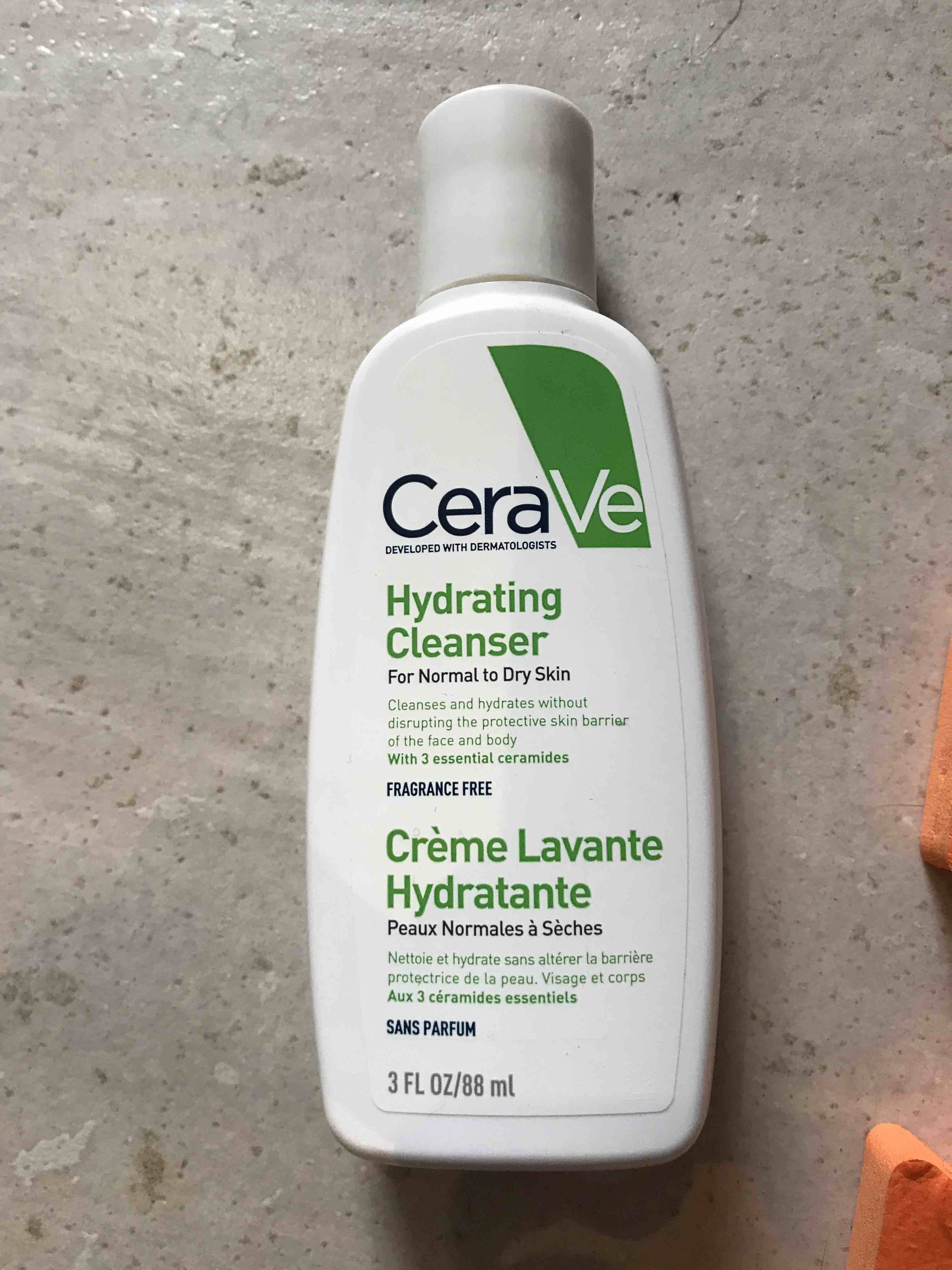 CeraVe crème hydratante visage sans parfum - Peau sèche