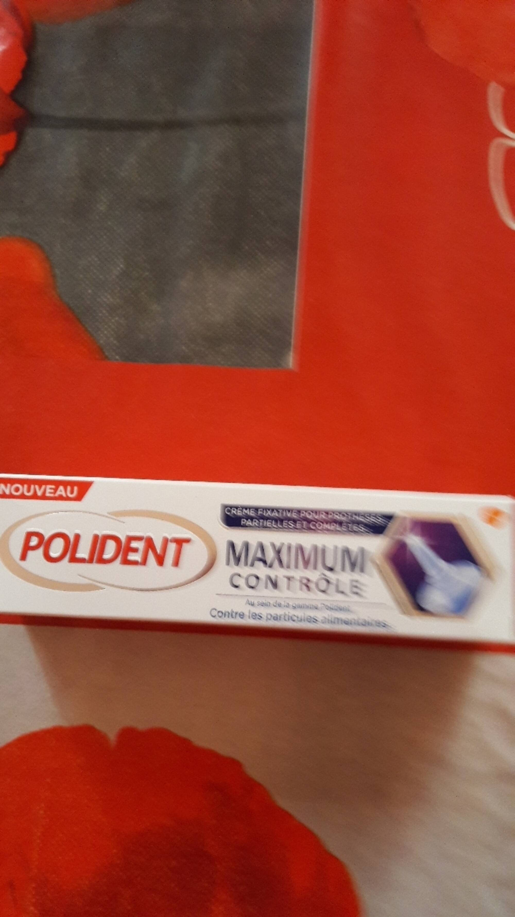 POLIDENT - Maximum contrôle - crème fixative pour prothèses
