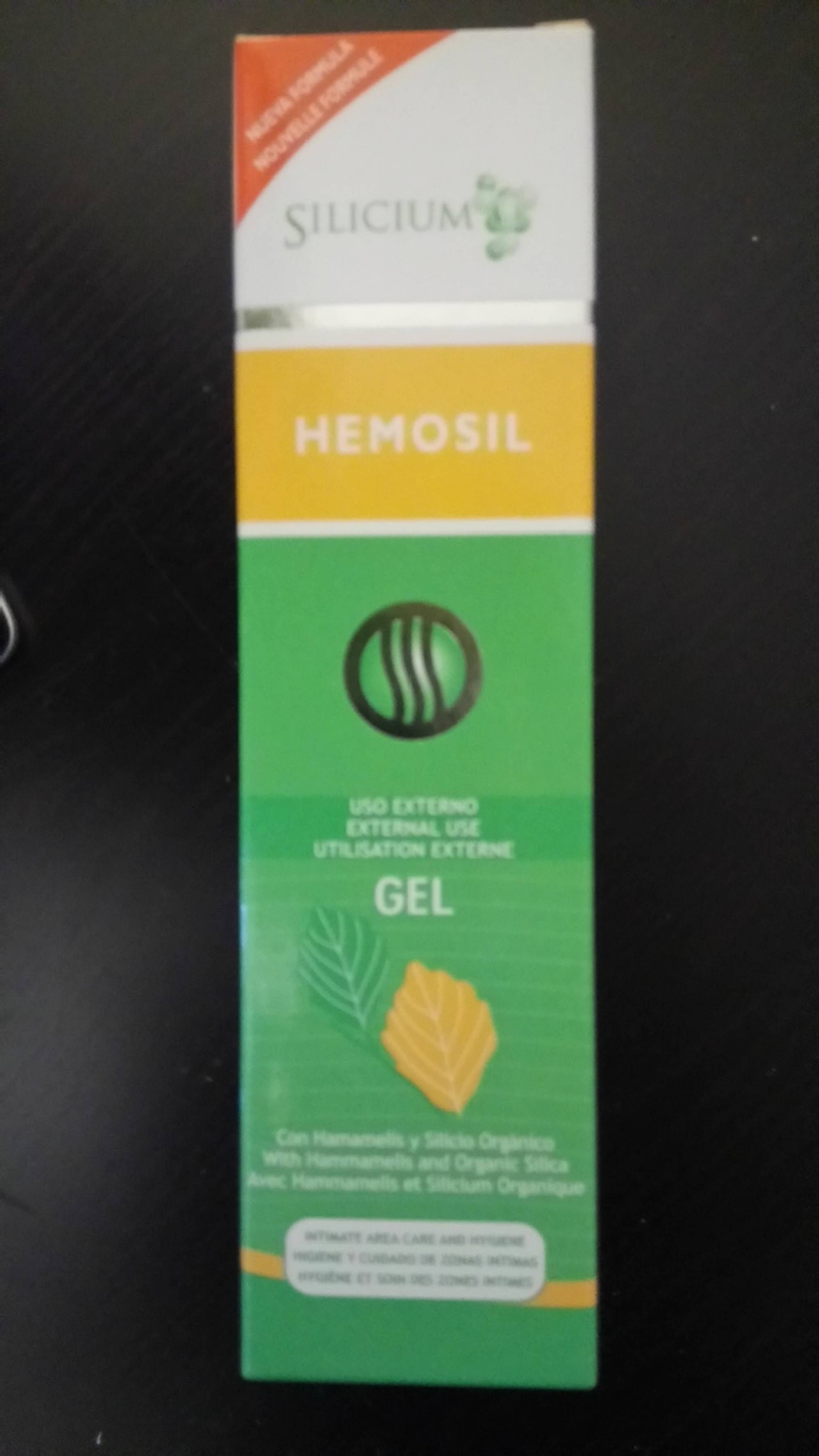 SILICIUM - Hemosil - Utulisation externe gel