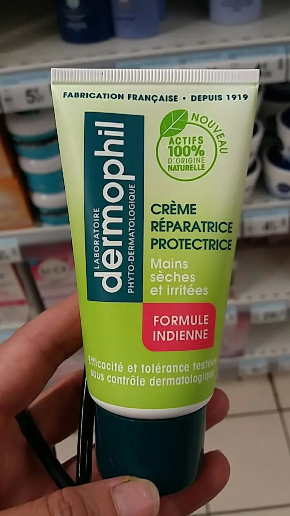 DERMOPHIL - Crème réparatrice protectrice mains sèches et irritées