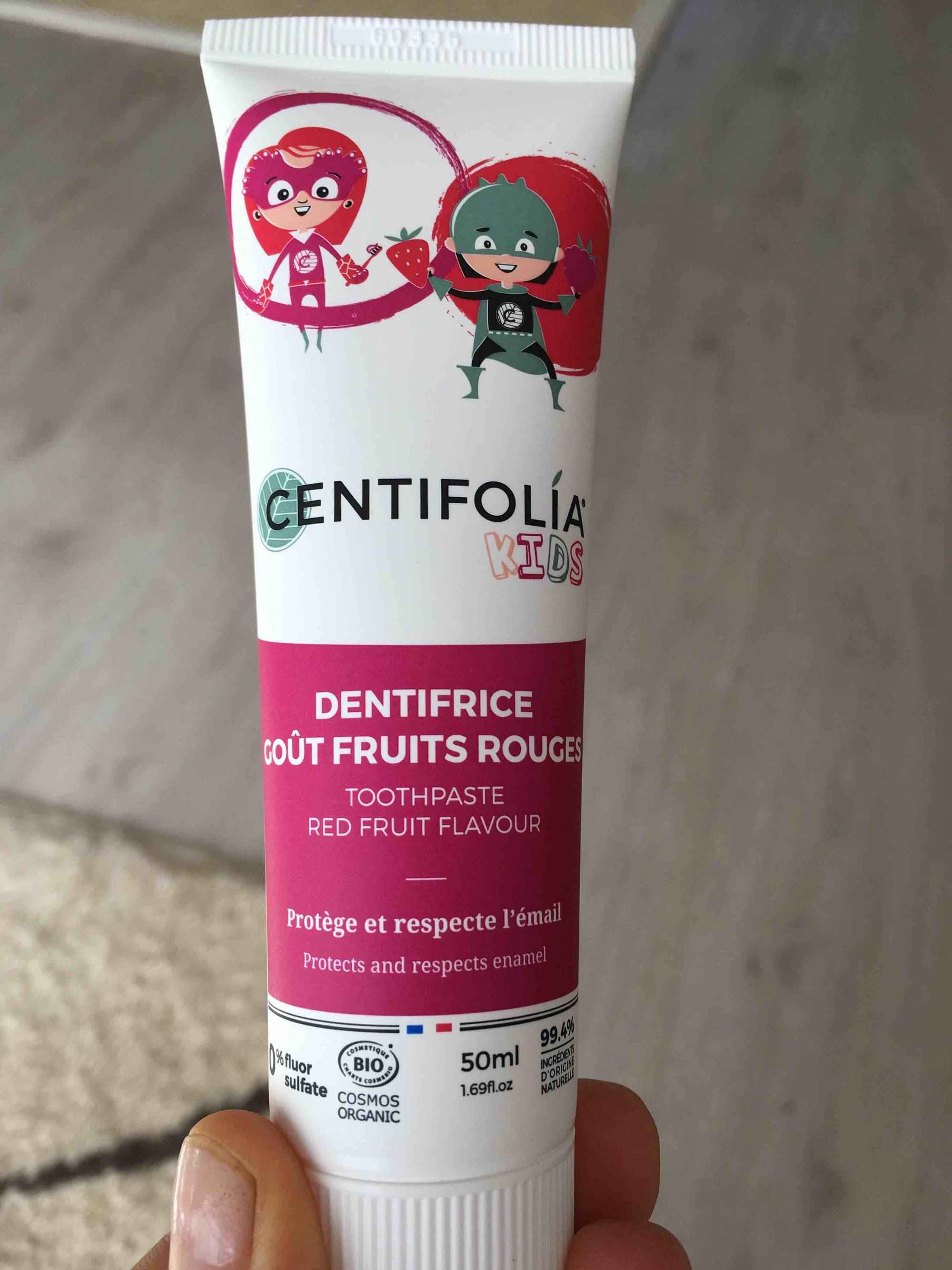 CENTIFOLIA - Dentifrice goût fruits rouge