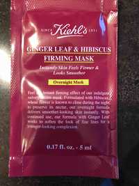 KIEHL'S - Ginger leaf & hibiscus - Firming mask