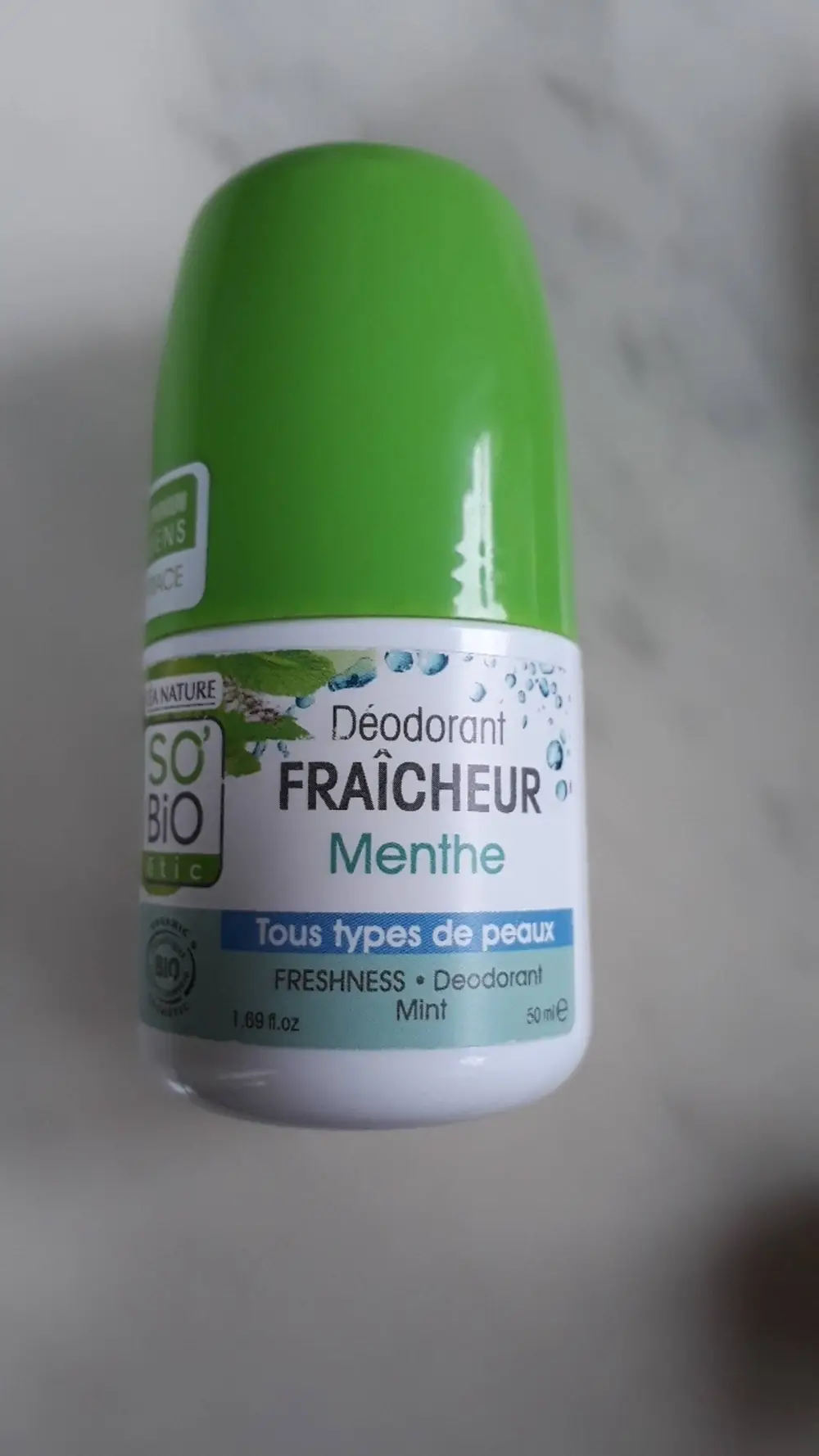 SO'BIO ÉTIC - Menthe - Déodorant fraîcheur