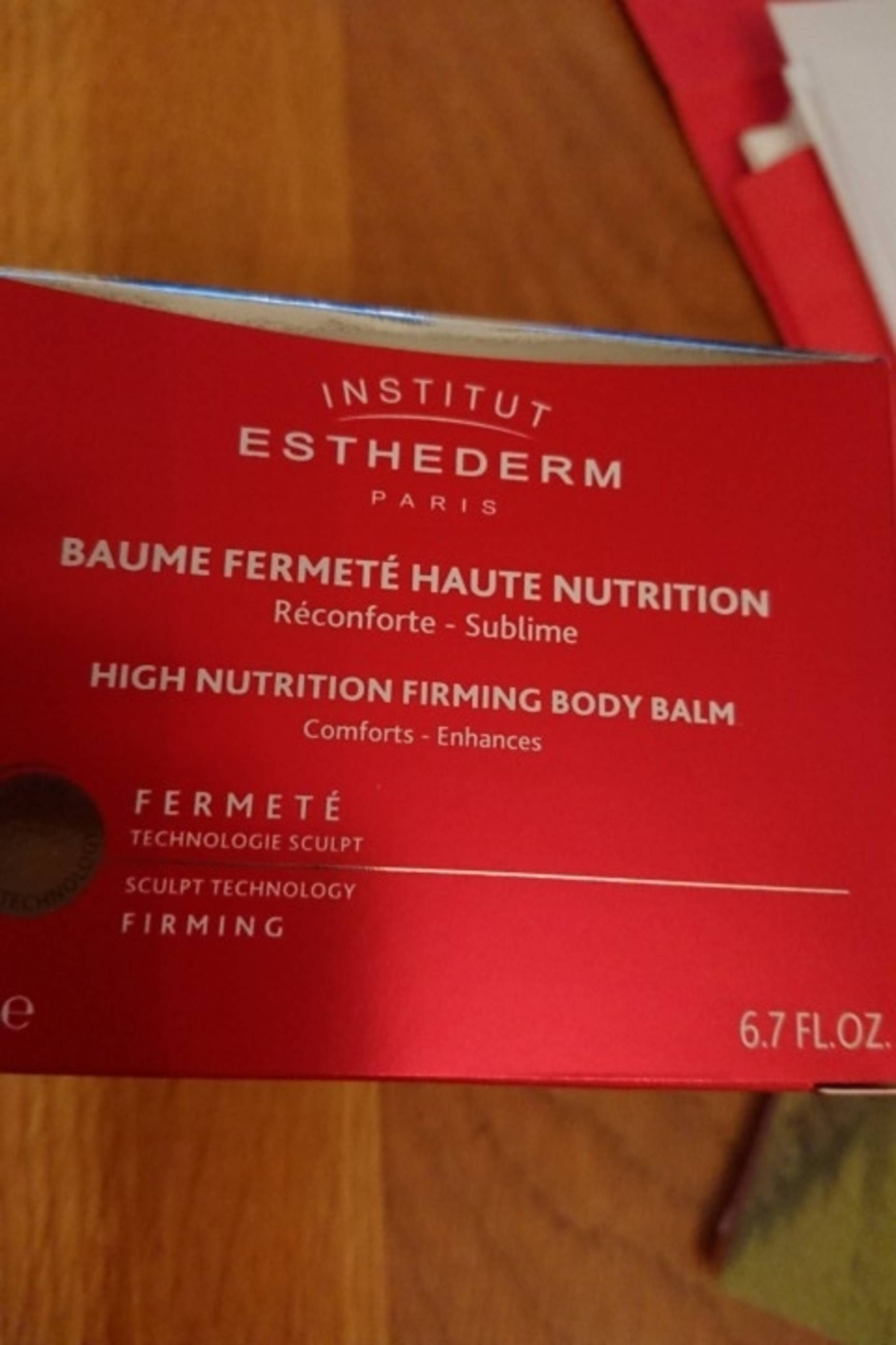 INSTITUT ESTHEDERM - Baume fermeté haute nutrition