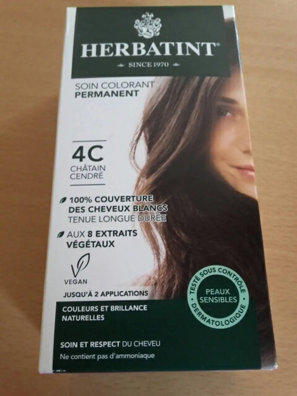 HERBATINT - Soin Colorant Permanent 4C châtain cendré