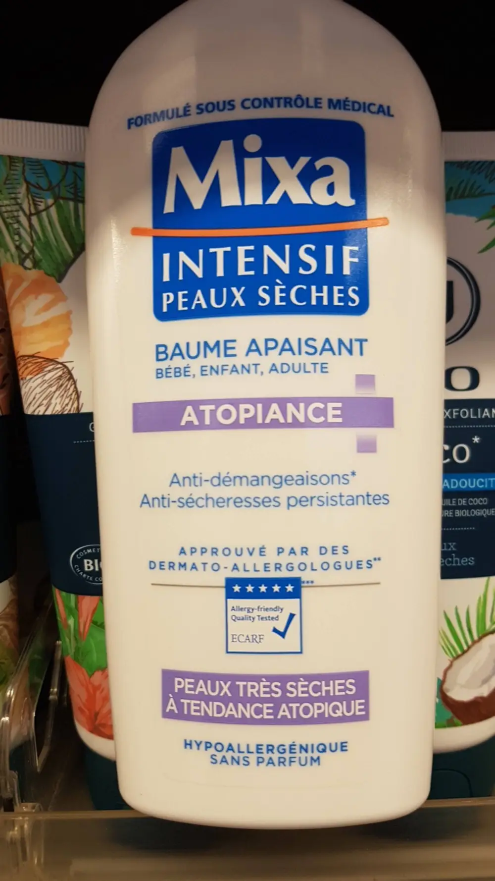 MIXA - Intensif peaux sèches - Baume apaisant atopiance