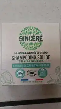 SINCÈRE - Shampooing solide aux huiles de coco et amande douce