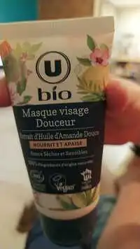 U BIO - Peaux sèches et sensibles - Masque visage douceur