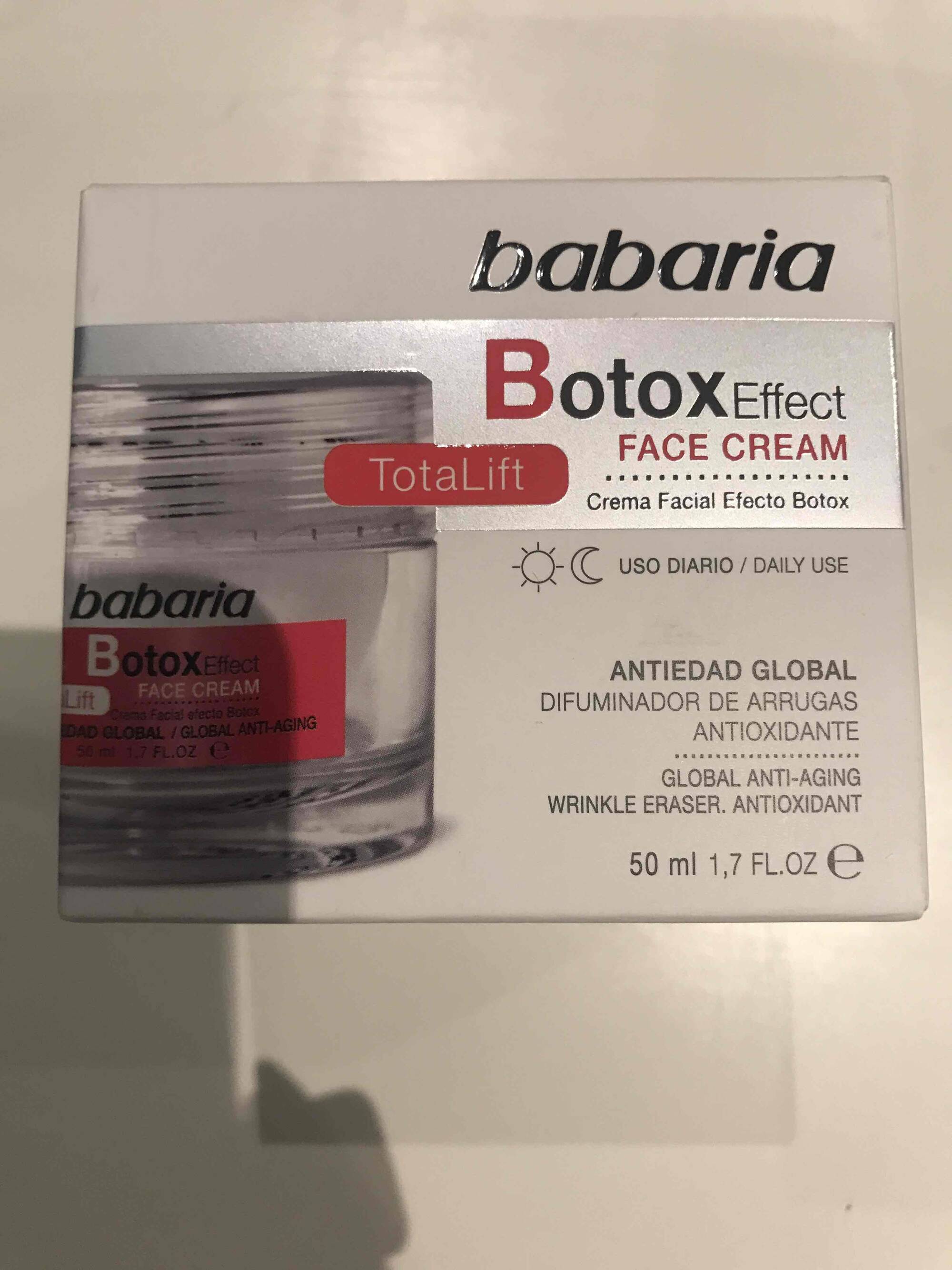 BABARIA - Botox - Face cream