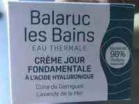 BALARUC-LES-BAINS - Eau thermale - Crème jour fondamentale
