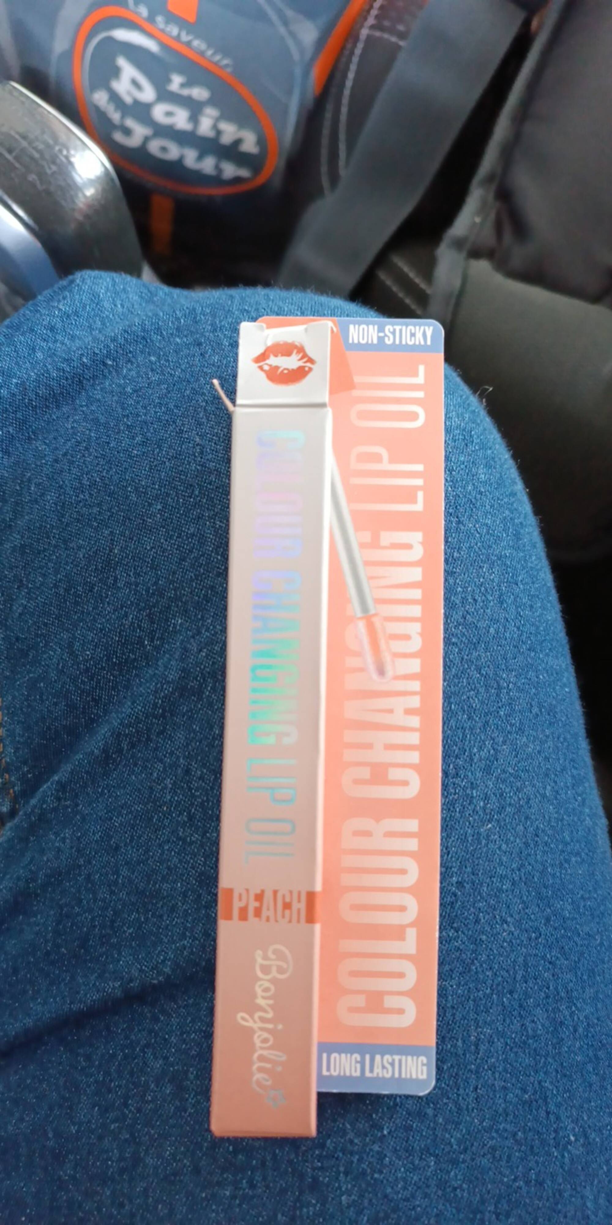 BONJOLIE - Colour changing lip oil peach