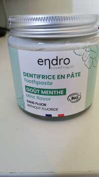 ENDRO - Dentifrice bio en pâte goût menthe