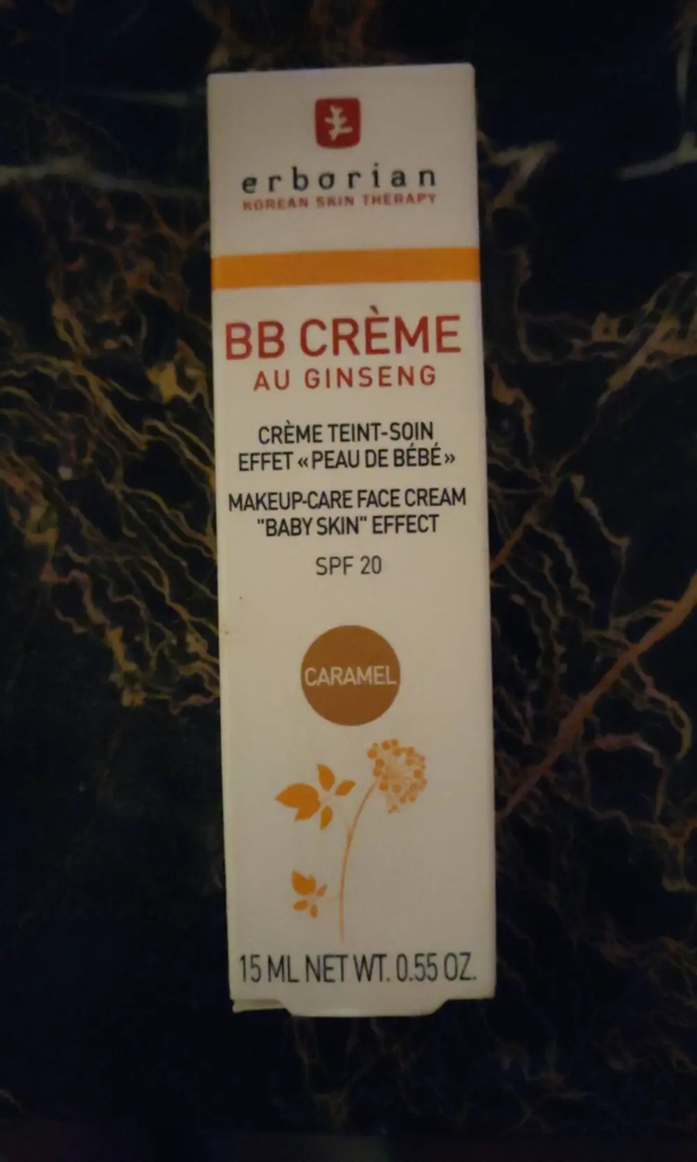 ERBORIAN - BB crème au ginseng spf 20 caramel