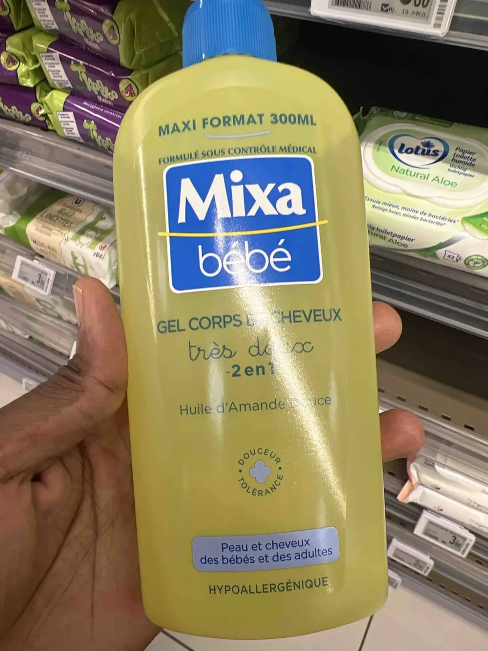 MIXA - Gel corps et cheveux très doux 2 en 1 bébé