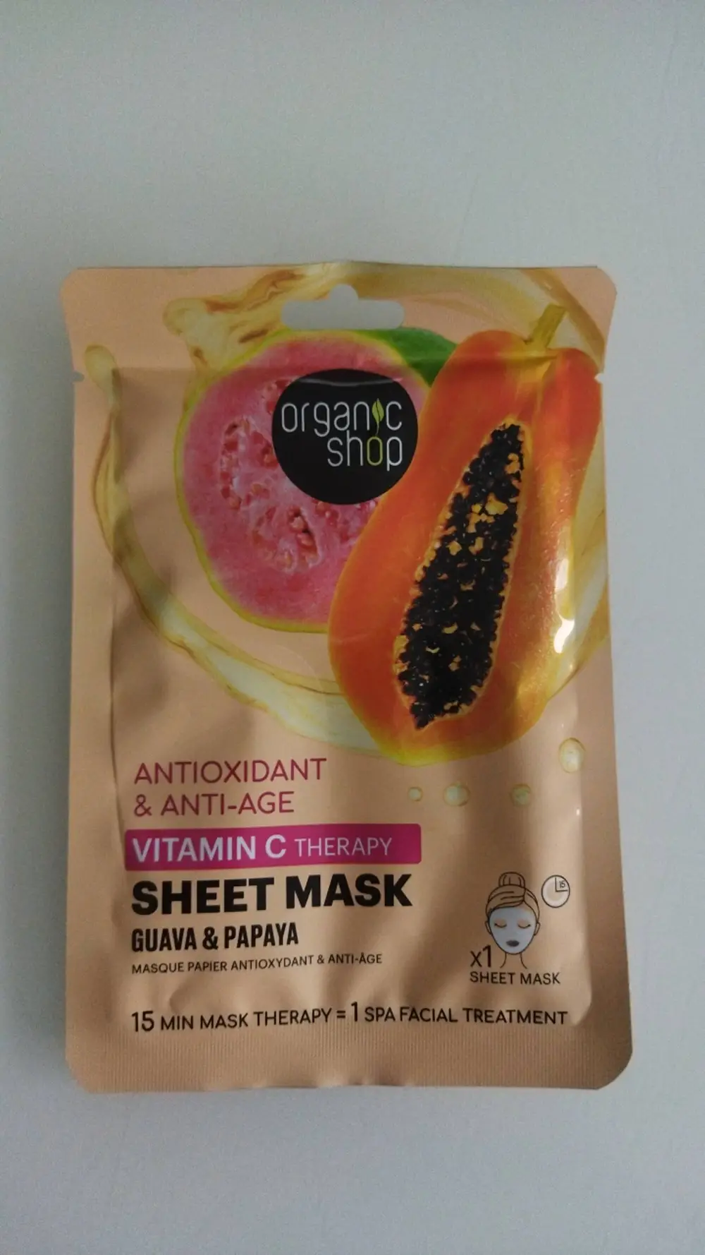 ORGANIC SHOP - Masque papier antioxydant & anti-âge