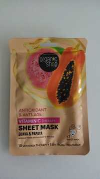 ORGANIC SHOP - Masque papier antioxydant & anti-âge