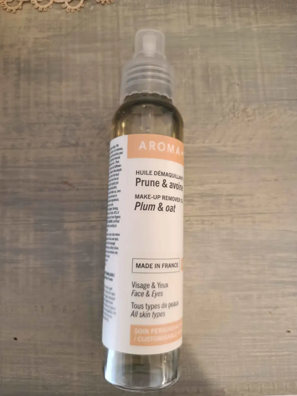 AROMA-ZONE - Prune & avoine - Huile démaquillante  visage & yeux