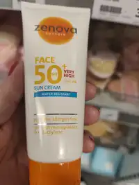 ZENOVA SUNCARE - Sun cream face SPF50+ water resistant