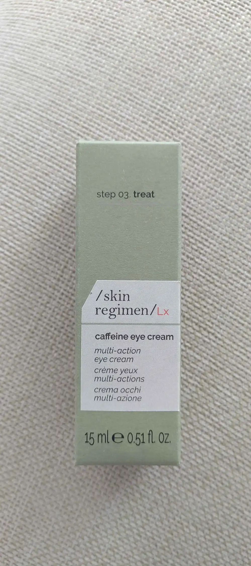 SKIN REGIMEN LX - Caffeine eye cream step 03 treat