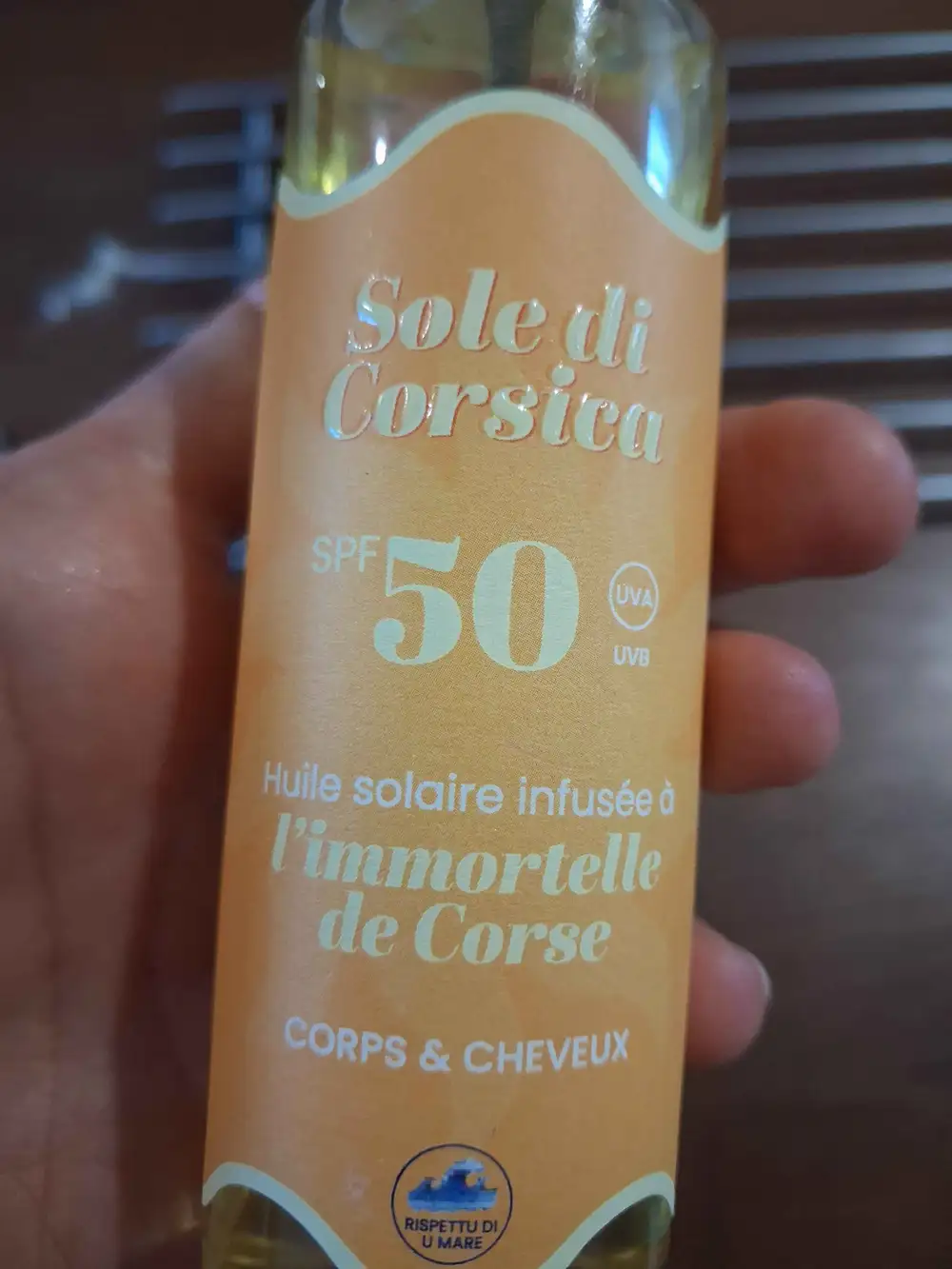 SOLE DI CORSICA - Huile solaire infusée à l'immortelle de corse spf50