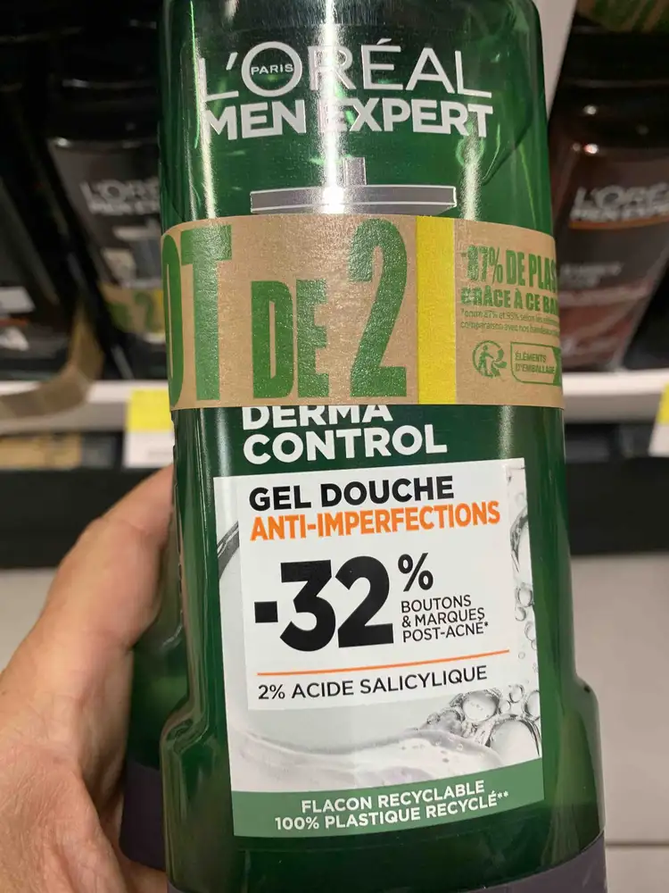 L'ORÉAL MEN EXPERT - Derma control - Gel douche anti-imperfections