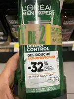 L'ORÉAL MEN EXPERT - Derma control - Gel douche anti-imperfections