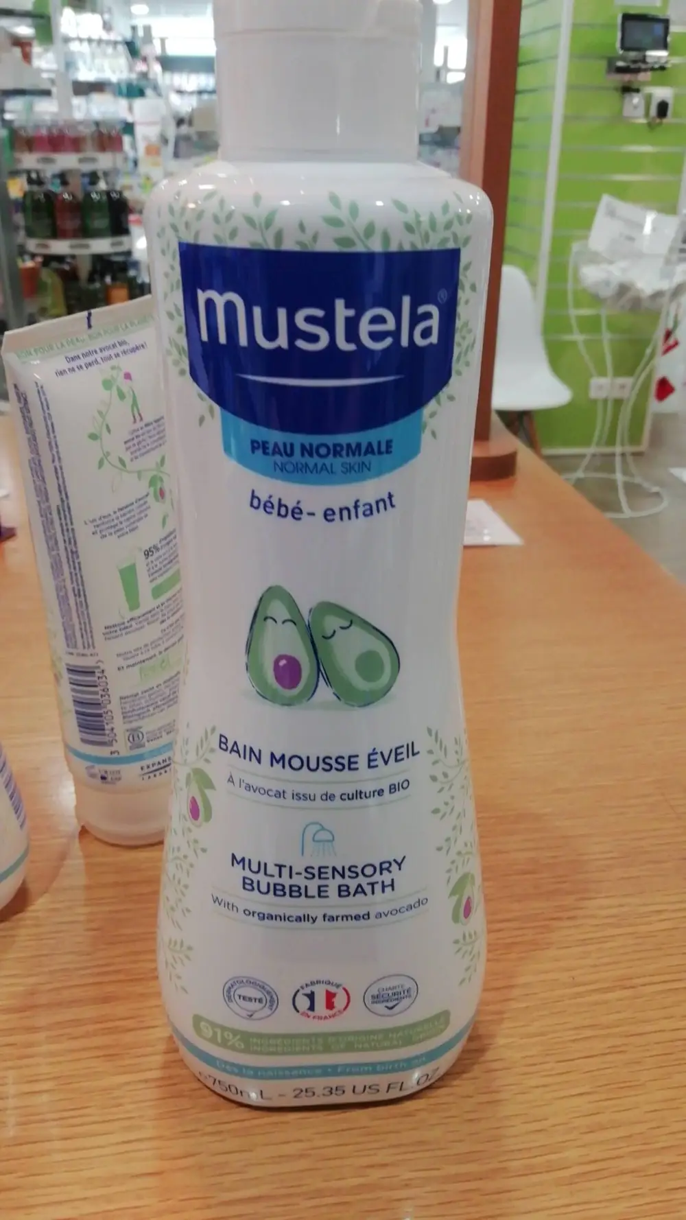 MUSTELA - Bain mousse éveil bébé enfant